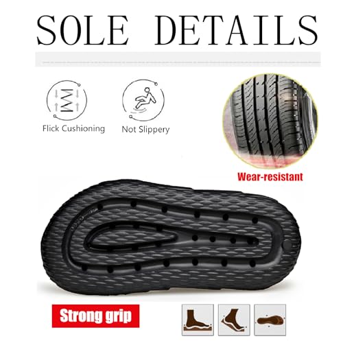 Men's Leather Platform Sandals with Adjustable Dual Use Ankle Straps Casual Comfort Open Toe Anti-Slip Soft Bottom Slip-On Slides Summer Outdoor Indoor Beach Water Shoes4