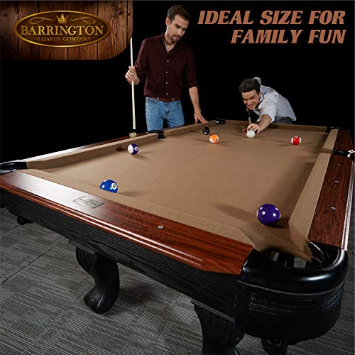 Image of Barrington Billiards Drop Pocket Pool Table with Complete Accessory Set