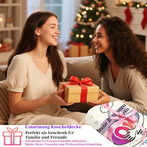 Kuscheldeckegeschenke für Freundin, Geburtstag Umarmung Decke 150X200 cm – Ansicht 2