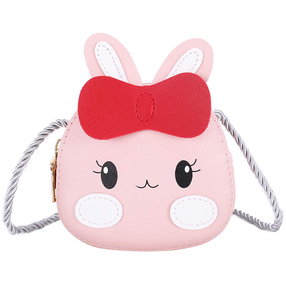 JienClound Little Cute Girls Purse Bunny Ear Shoulder Bag Messenger Bag Pink Rabbit Bag Girls Gifts