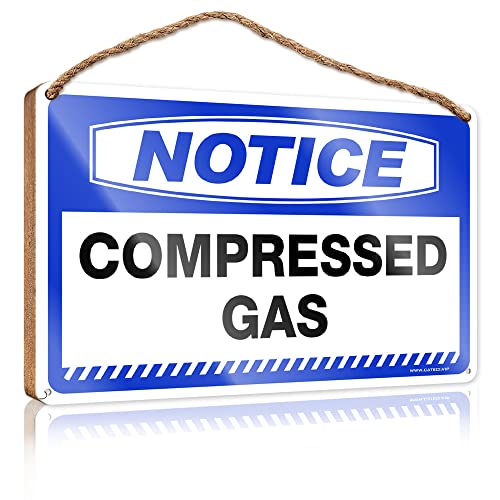 Abipuir バスルームサイン おもしろお知らせ 圧縮ガス 木製看板 木製ホームサイン 木製キッチン装飾(サイズ:15X28CM)