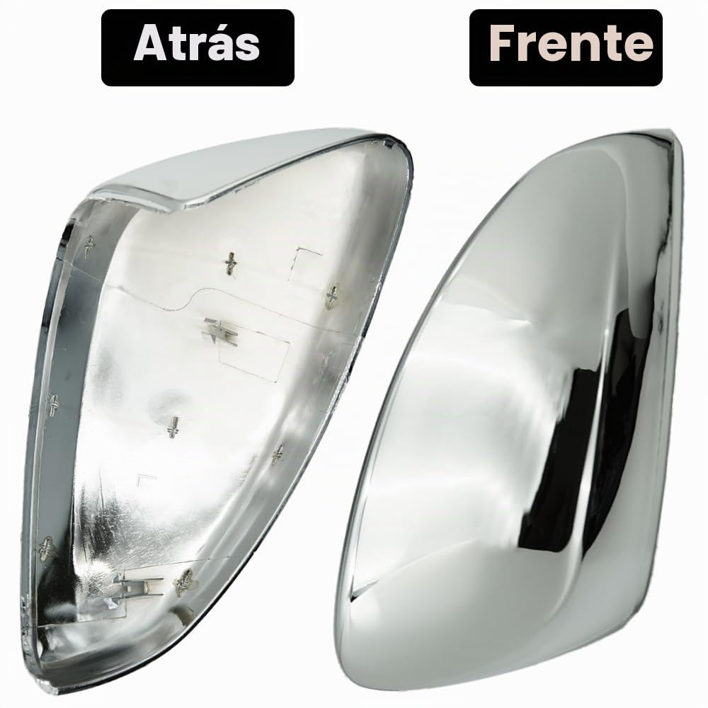 Cubierta de Espejo Retrovisor, Funda para Espejo de Coche Carcasa de Espejo Retrovisor de Coche Accesorios de Repuesto Compatible con Peugeot 208 2013-2019