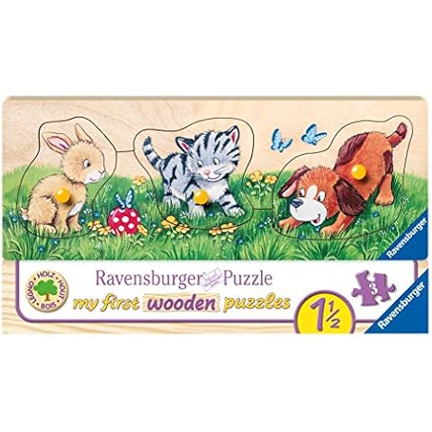 Ravensburger Kinderpuzzle - 03203 Niedliche Tierkinder Cover