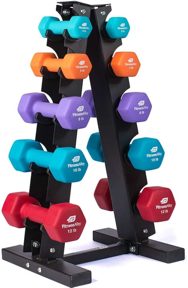 4 tier dumbbell rack
