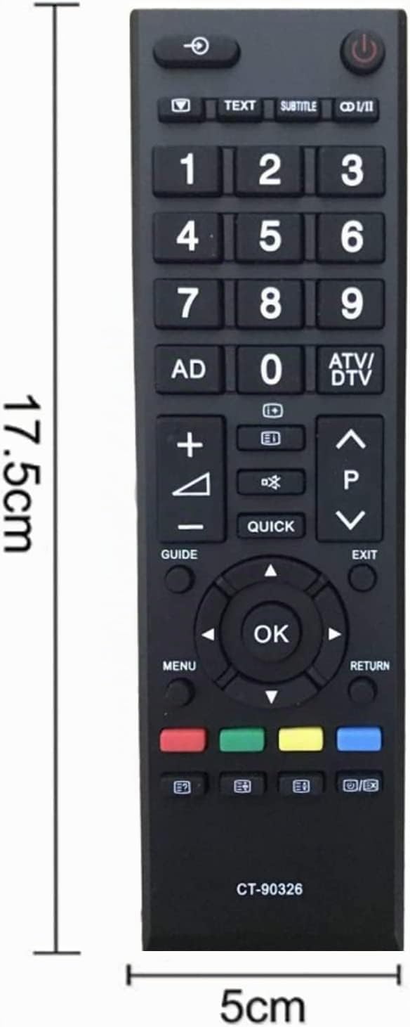 pour télécommande Toshiba ct-90326 pour télécommande Universelle Toshiba TV Aucune Programmation requise