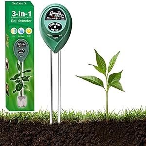 Shenshes Soil Meter PH Moisture Meter 3 in 1 PH Meter Light Humidity Meter for Plants Garden Farm Indoor Outdoor