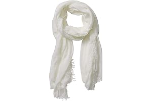 Summer Comfort: Crinkle Vintage Cream Scarf