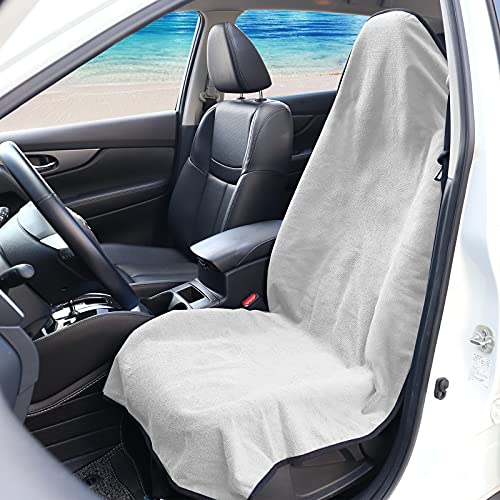 Leader Accessories Towel Bucket Seat Cover Waterproof White Machine Washable For Athletes Running Swimming Boxing Workout Outdoor Sports #TOP1