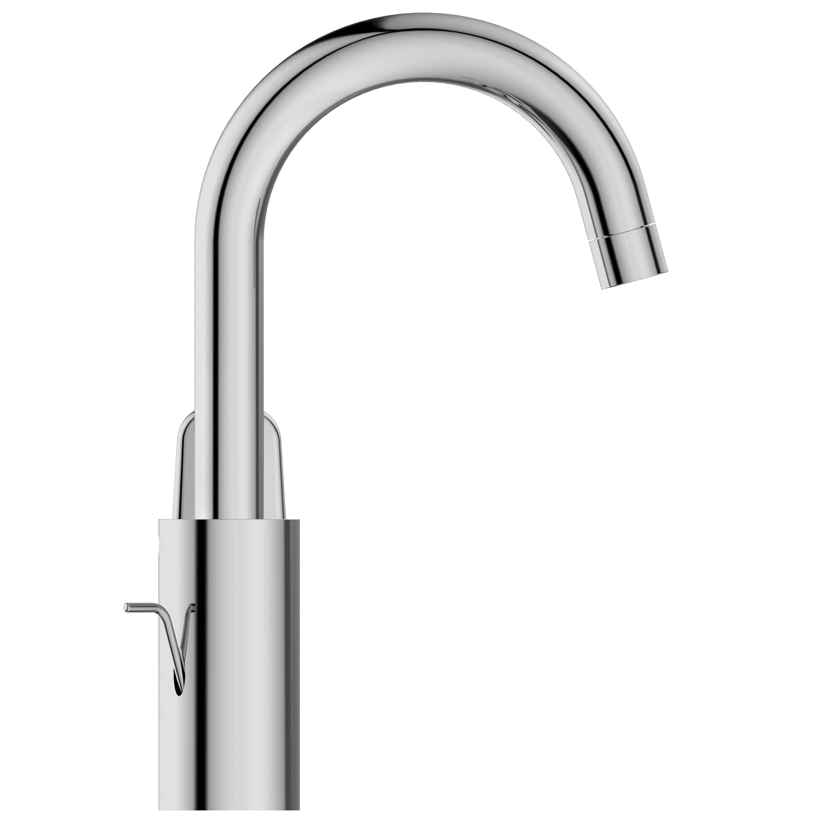 Ideal Standard Ceraflex Rubinetto per lavabo, altezza bocca 191 mm, rubinetto per bagno a risparmio idrico, con piletta di scarico, montaggio rapido – Cromato (116x206x288 mm)