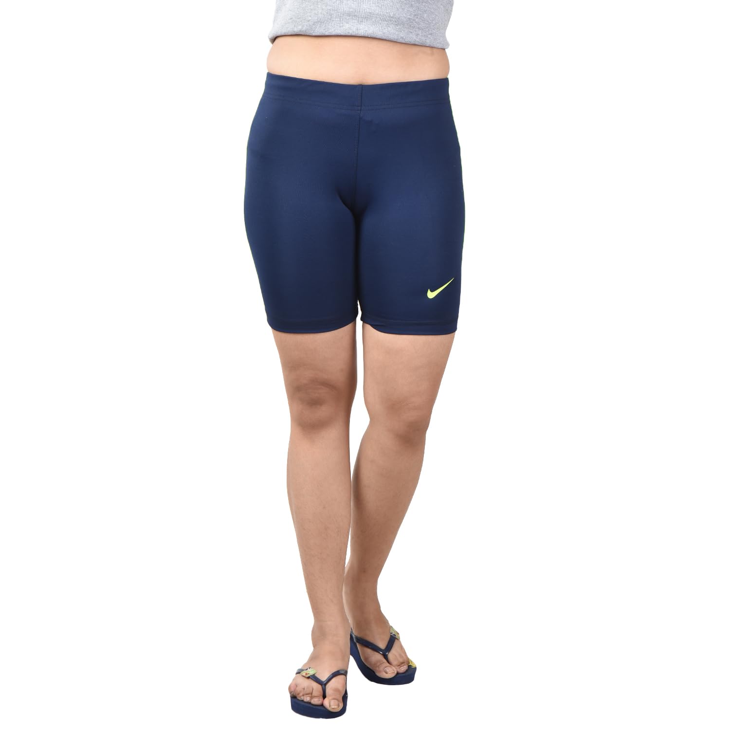 Soft Comfortable Gym Sports Dark Blue Shorts (M-38)-image-46