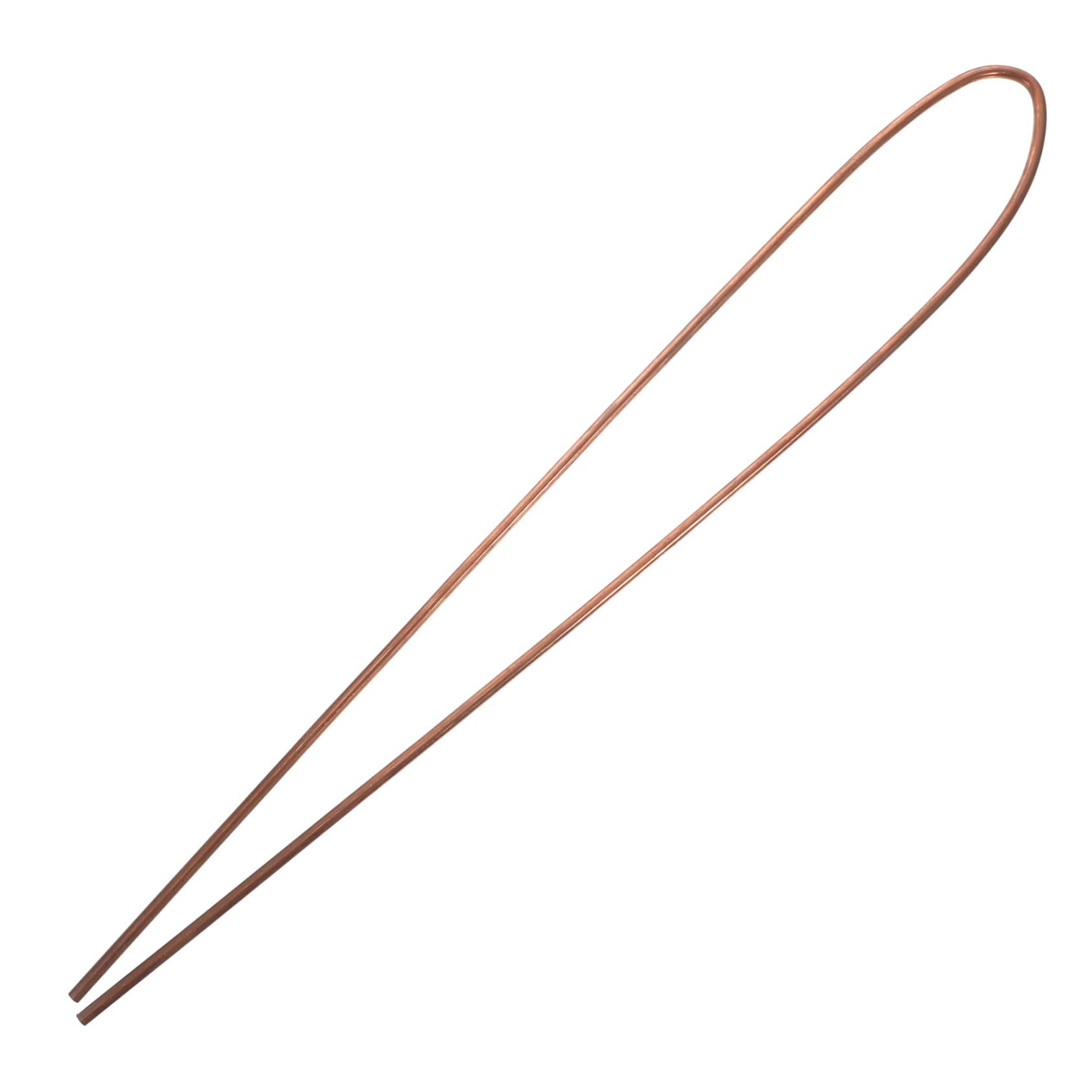 CHILDWEET 1 Copper Rod Round Bar Rod Round Rod Copper Grounding Rod Metal Crafting Rods Copper Bar Metal Rods for Crafts Copper Wire Rods for Garden Copper Dowsing Rods Copper and Zinc Rods