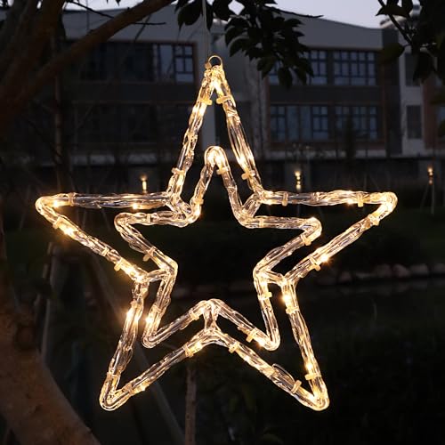 Mycznsyard LED Acrylic Christmas Star Light 13 Inch 30 LED