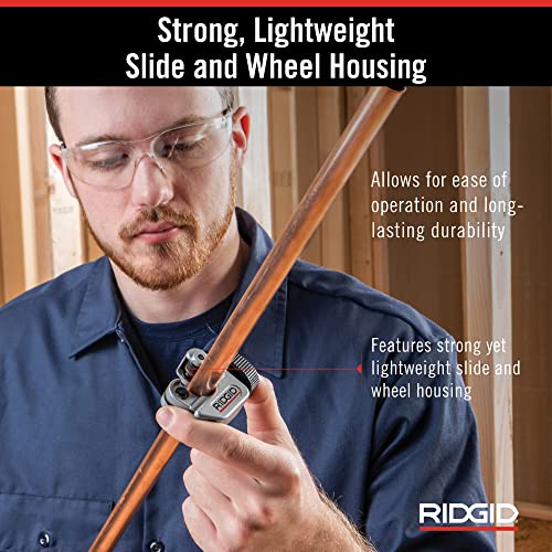 RIDGID 32975 Model 103 Close Quarters Tubing Cutter, 1/8-inch to 5/8-inch Tube Cutter, Silver 5 RIDGID 32975 Model 103 Close Quarters Tubing Cutter, 1/8-inch to 5/8-inch Tube Cutter, Silver - Image 5