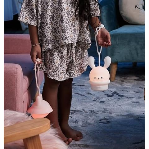ShaArkMango 2-in-1 Night Light with Flashlight & Portable Dimmable Baby Light Up CarSeat 9 Colors Changing Cover