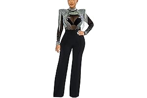 Sexy Sheer Mesh Drag Queen Jumpsuit
