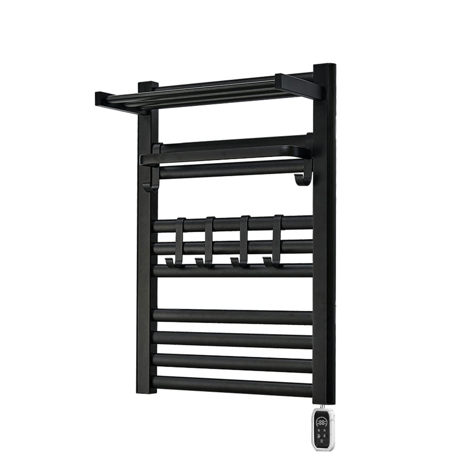 Heated Towel Rail, Towel Racks for Bathroom, Towel Bar, Towel Hanger, Towel Bar for Bathroom Wall, with Dual Mode Remote Control, for Dry Your Underwear, Socks, Or Baby Clothes, Ensuring Cleanliness