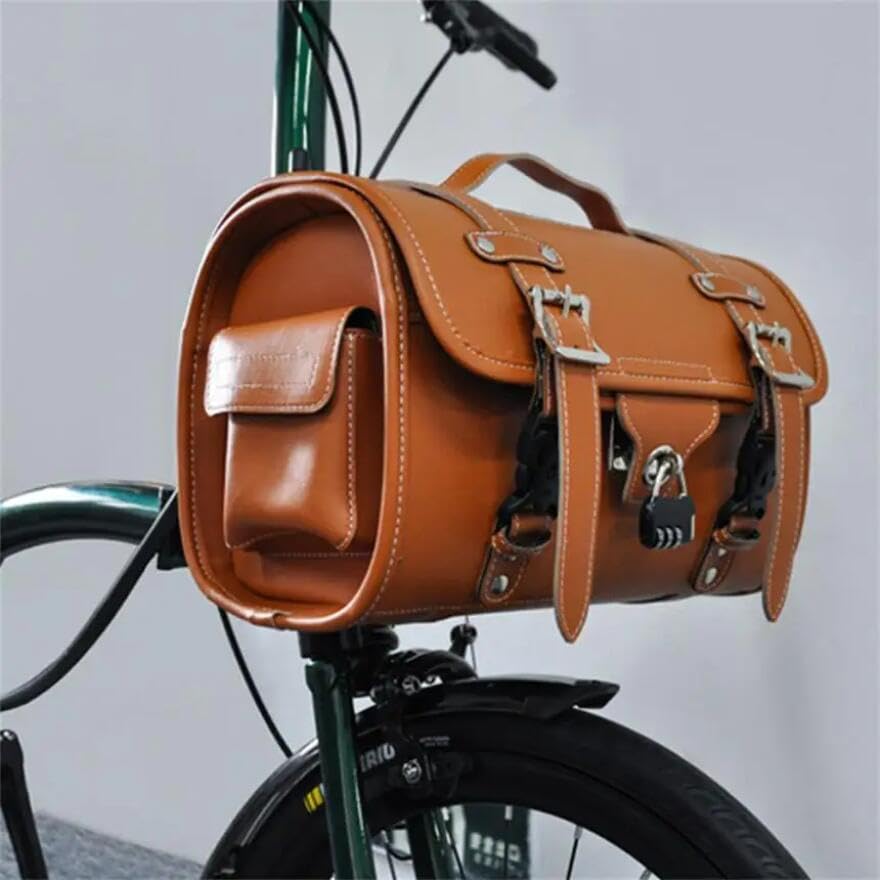 【オマケ付】3way本革レザーリュック(※BROMPTONフロントバッグにも！) Amazon.co.jp: 「BBL1」 BROMPTON用 フロントバッグ 巻き巻き
