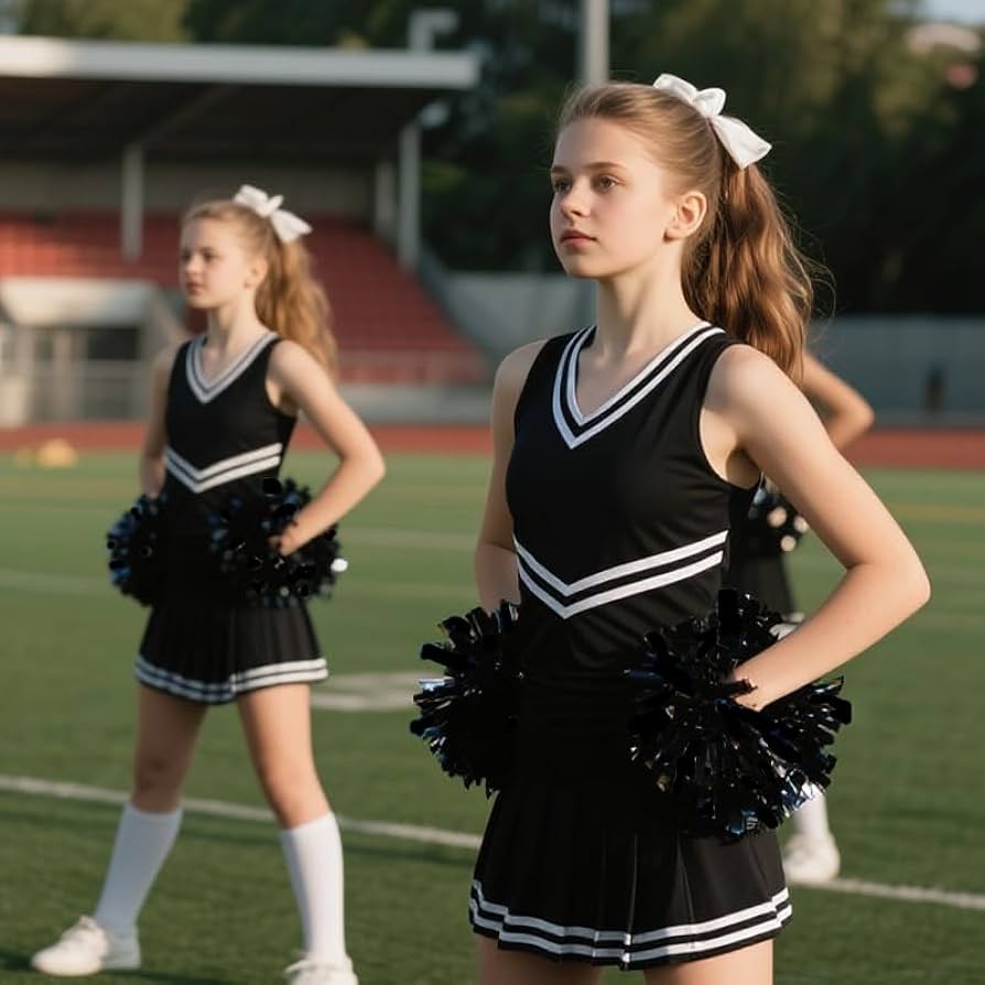 Amazon.co.jp: Hooshing ポンポン6個 チアリーディングブラック