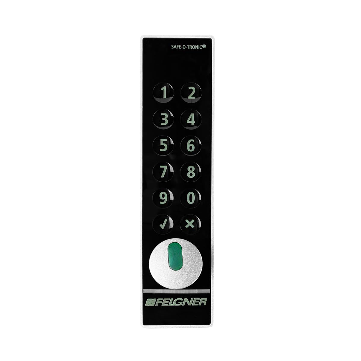 SAG Safe-O-Tronic LS 101 Möbelschließsystem für Schrank-Türen Spinde Schließfächer | schlüssellos PIN-Code Tastatur | digitales Möbel-Schloss | Schulte Schlagbaum | Einbau senkrecht Drehknopf unten