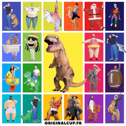 AirSuit® Aufblasbares Schneckenkostüm für Kinder | Größe 120 bis 150cm | Aus sehr strapazierfähigem Polyester - Angenehm zu tragen | Inklusive Aufblassystem | Riesiges Tier | OriginalCup®