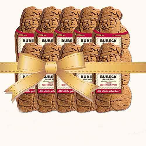 Hundekekse Weihnachtsmann | 10 x XXL Weihnachtsmann | gebacken von Bubeck