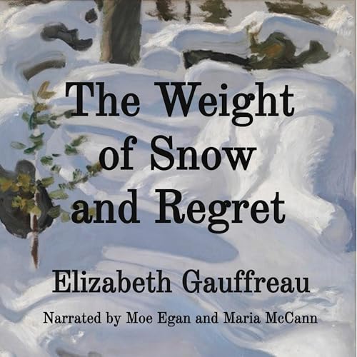 Diseño de la portada del título The Weight of Snow and Regret