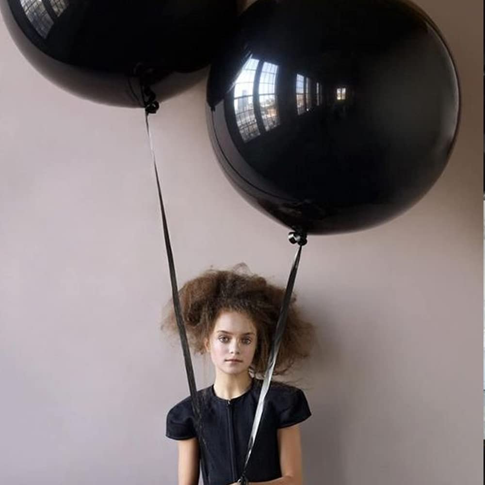 Amazon.com: Kubert 2pcs 36 inch Big Black Latex Balloons with