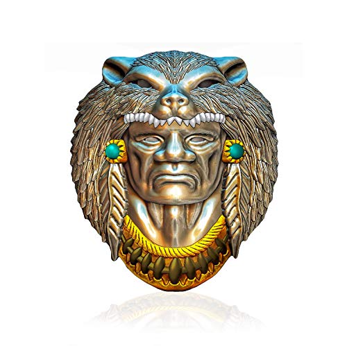 Wolf Ring for Men, Viking Warrior Odin Rings, Norse Viking Wolf Head Ring, Retro Wolf Totem Rings, Wolf Amulet Ring, Punk Animal Wolf Jewelry for Men Boys (8)