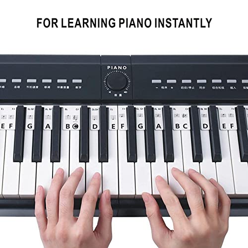 Autocollants amovibles pour clavier de piano 61 touches 88 touches - Les Beatles, Paul McCartney, John Lennon, RIngo Starr, George Harrison Autocollants amovibles pour clavier de piano 61 touches 88 touches – Image 7