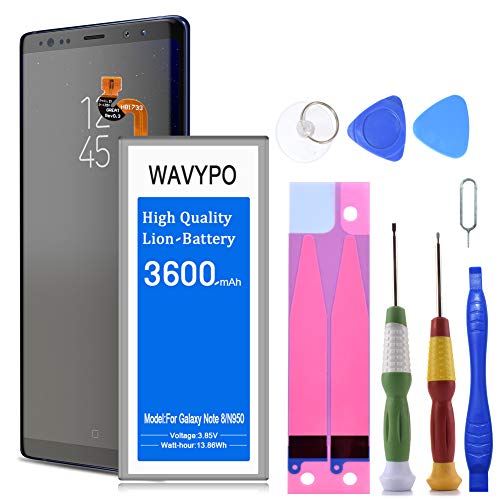 (Upgraded) Wavypo Galaxy Note 8 Battery, 3600mAh Battery Replacement for Samsung Galaxy Note