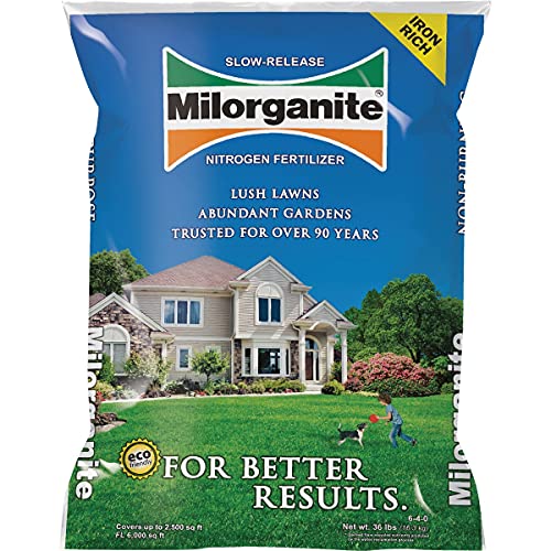 Milorganite All-Purpose Eco-Friendly Slow-Release Nitrogen 6-4-0 ...