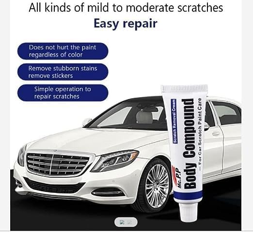 Car Body Scratch Remover and Repair Polishing Wax Kit with Sponge Cream Wax Body Compound Scratch Remover for Car and Bike Perfect Box with Handles (CRB3)