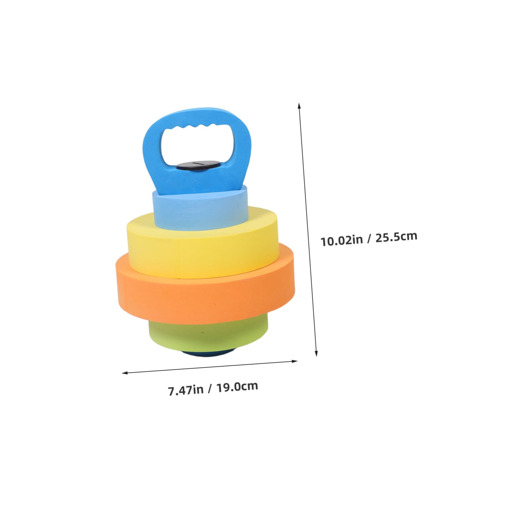 LIOOBO 1 Pair Adjustable Eva Water Dumbbells for Safe Exercise Weights for Boys for Fitness Kindergarten Games and Pool Activities Travel Friendly Design