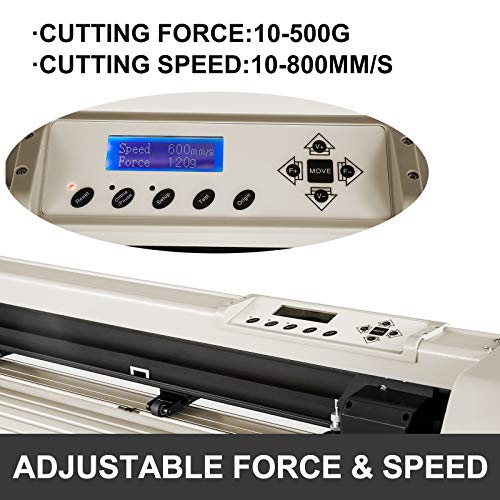 image for VEVOR Vinyl Cutter 34 Inch Vinyl Cutter Machine with 20 Blades Maximum