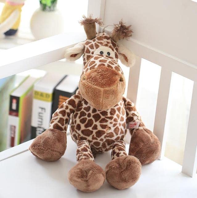 ТоуAE - 1pc 25cm Cute Forest Animal Giraffe Plush Тоу Stuffed Soft Baby Finger Giraffe Ԁolls Lovely Тоуs for Children Birthday Gift (giraffe)