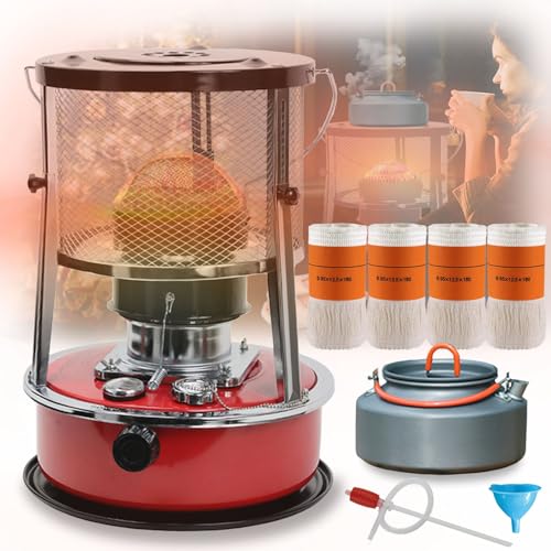 Kerosene Heater Indoor 4.5L(Lasts 18 h) Paraffin Heater Indoor, 9000 BTU/H Paraffin Heaters for...