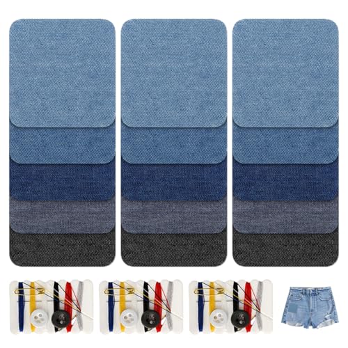 Ideale per la riparazione e la decorazione – Queste toppe da stirare in jeans non sono solo perfette per riparare i vestiti, ma possono anche essere utilizzate per decorare e personalizzare i vestiti. Con il loro design ricamato e il materiale resistente, queste toppe sono ideali per trasformare vecchi vestiti in nuovi, dando loro un tocco unico e personalizzato.