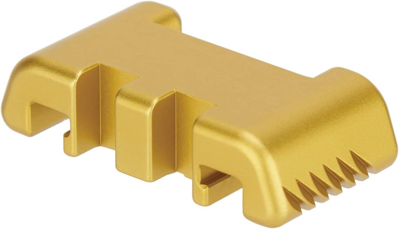 NDZ Performance Aluminum Slide Racker Assist Back Plate for Gen 1-5 Glock 17 19 19x 22 23 24 26 27 31 32 33 34 35 45 47 49, Improved Slide Grip - Made in USA