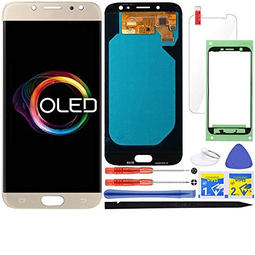 JOEMEL LCD Screen Replacement for Samsung Galaxy J7 Pro (AMOLED-Gold) with Touch Digitizer Display Assembly for J730 2017 J730G J730F SM-J730F/DS J730FM/DSM J730G/DS J730GM/DS JOEMEL LCD Screen Replacement for Samsung Galaxy J7 Pro (AMOLED-Gold) with Touch Digitizer Display Assembly for J730 2017 J730G J730F SM-J730F/DS J730FM/DSM J730G/DS J730GM/DS