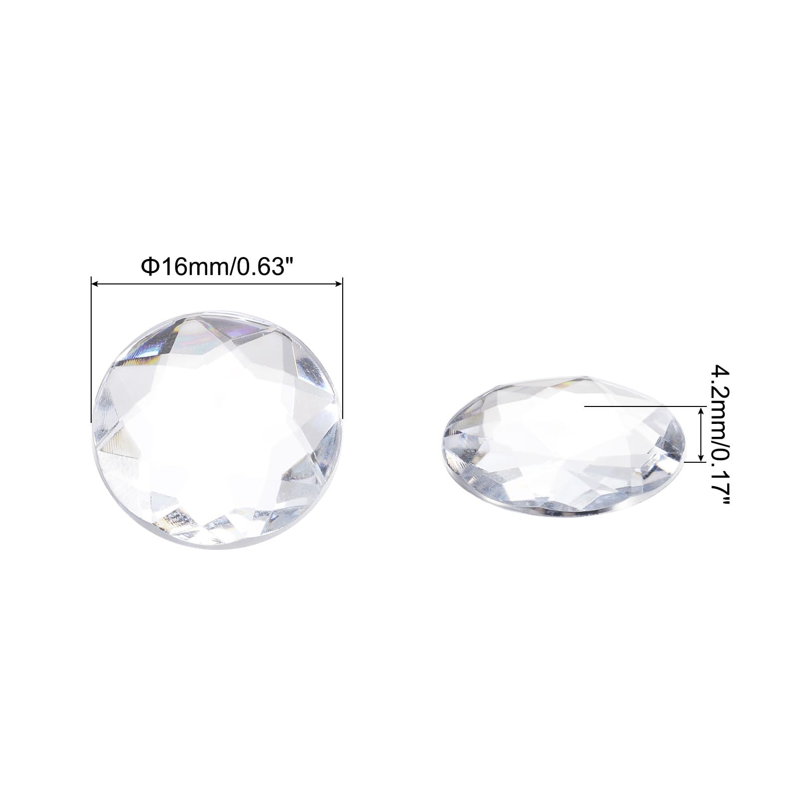 QUARKZMAN Rhinestones in Acrilico Piatto Posteriore 10mm Cristalli di Strass Piatto Posteriore Viola per Artigianato Abbigliamento Scarpe Decorazione Fai da Te Regali 100pz