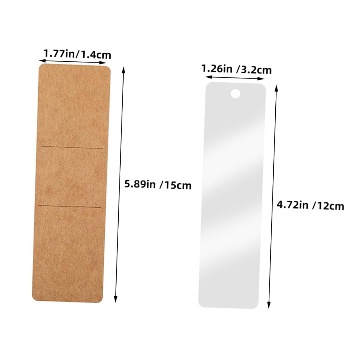 DOITOOL 150 Set Segnalibri Acrilici Vuoti con Nappe Colorate Segnalibri Mano per Progetti Diy