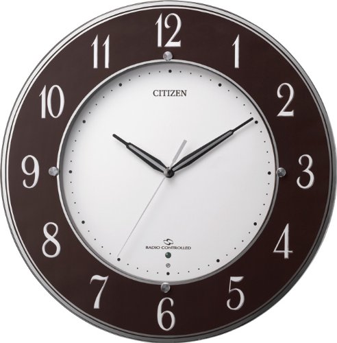 Amazon.co.jp: シチズン 高感度 電波 掛け時計 アナログ スリー