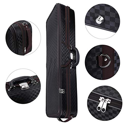 Viooldoos, waterdichte draagbare viooldoos met hoge dichtheid, canvas katoen met metalen sloten hygrometer voor viool - Image 3