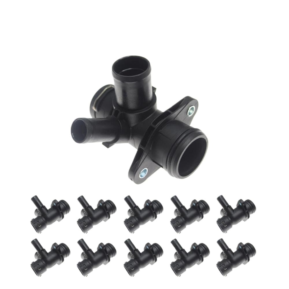 Thermostat Coolant Flange for Focus Mk3 Mondeo Mk5 C-Max B-Max Tourneo Connect with 1.0L Engine - Replaces CM5G8A529GA(10 PCS)