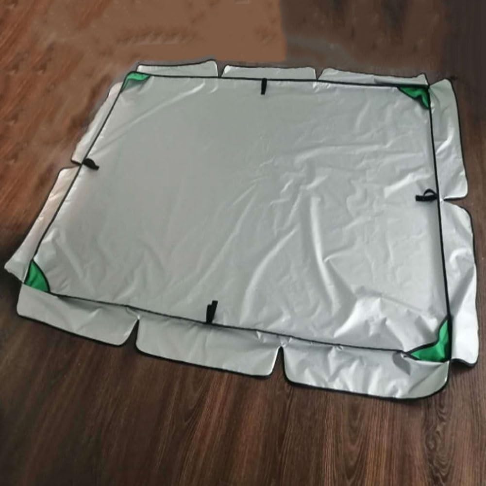 Cappottina per Dondolo da Giardino 2 e 3 Posti, Tetto di Ricambio per Altalena da Patio Poliestere Impermeabile 210D per Mobili da Veranda(195x125x15cm/77x49x6in)