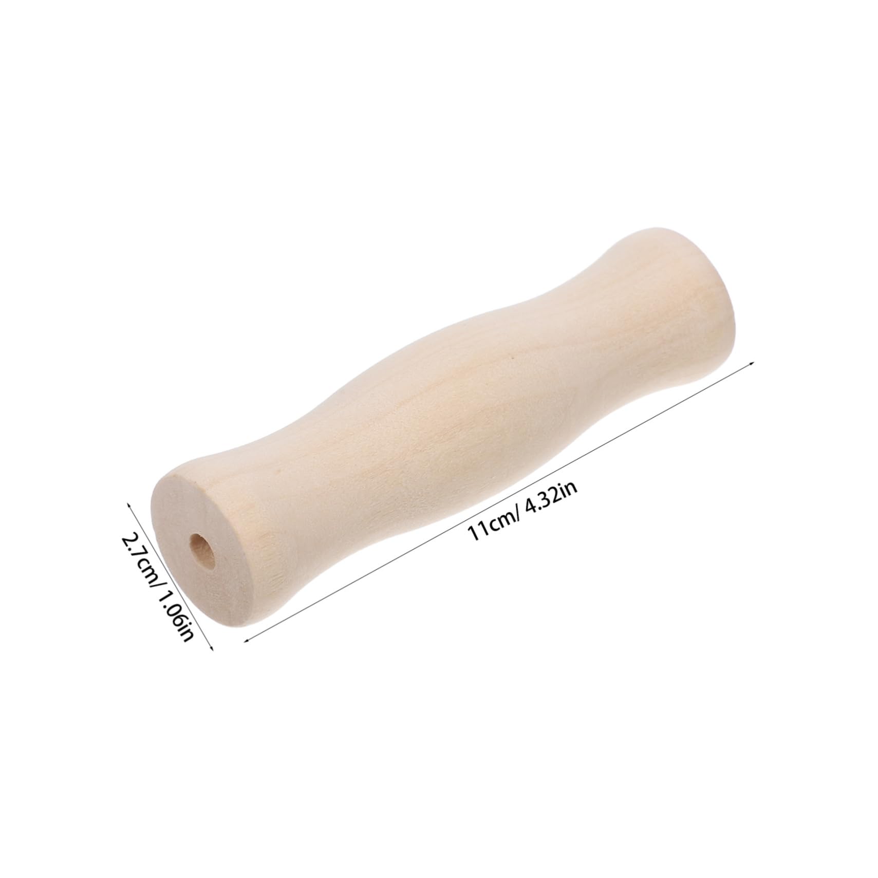 4 Ersatzgriffe Aus Massivholz Für Grillzubehör – Einfach Zu Montieren, Langlebig (ca. 11cm)