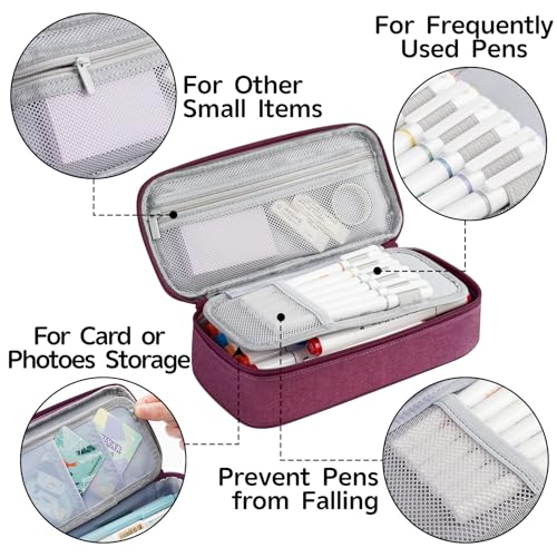 WEMATE Large Pencil Case,Pencil Case for Women & Men, Pencil Pouch - Image 4
