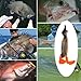 Fishing Bait Fishing Lures Propeller Flipper Duck Bait 3D Wobbler Eyes Topwater Swimming Lures Soft for Black Gray.