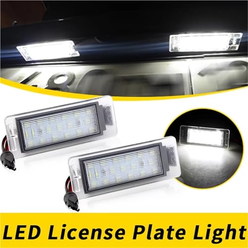 Luz matrícula LED Cadillac CTS Wagon evita multas con plafones estancos 2Pzs 2