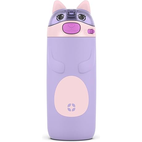 Ello Ellies 12oz Cat Bottles Vacuum Insulated Stainless Steel Kids Water Bottle
